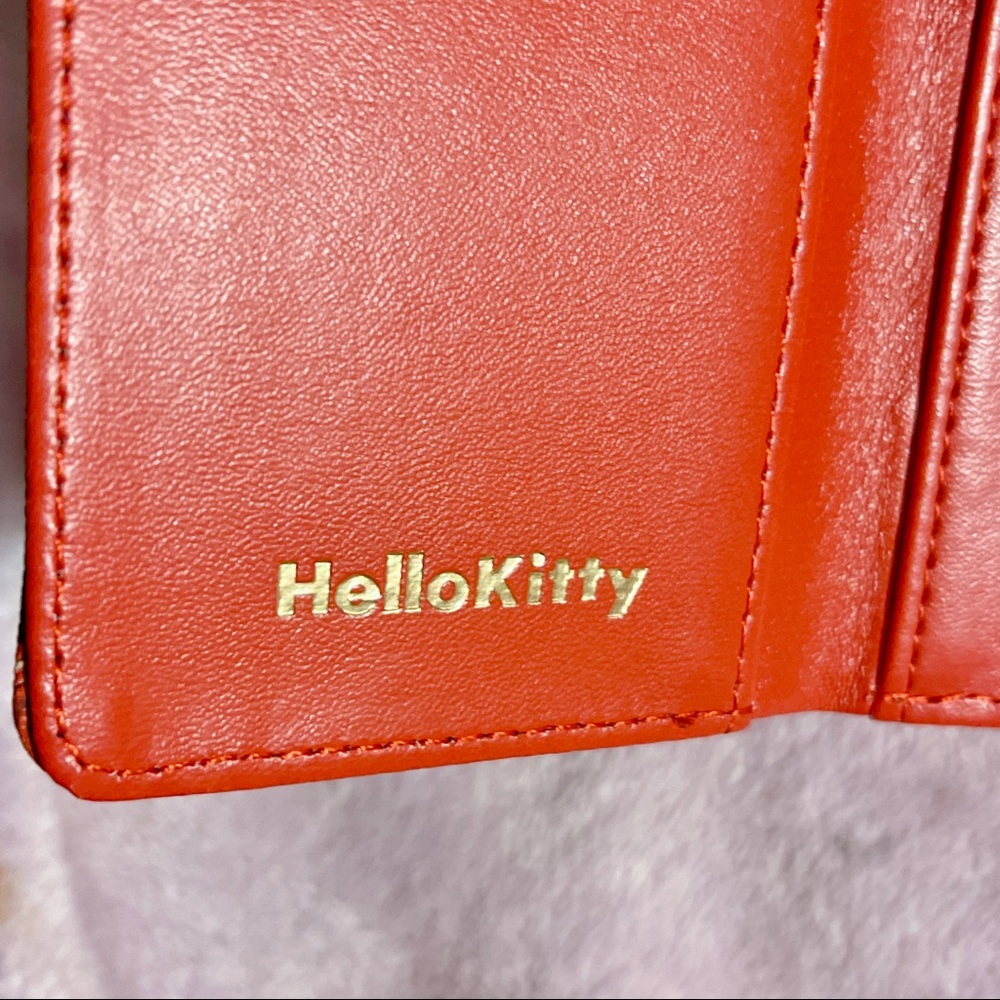 🎉2XHP!🎉 Sanrio Japan Hello Kitty Red Tartan Trifold Gamaguchi Wallet - Picture 9 of 14
